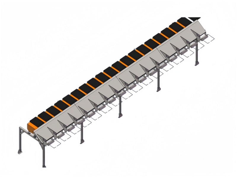 Single-Drive Single-Layer Fork-Belt Sorting Line